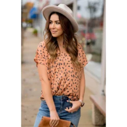 Brush Stroked Dressy Blouse -Women's Clothing Store BB 4946 9eaf7328 c4f7 4ac4 81e4 42d2e03b20bb