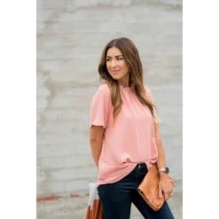 Betsey's Cinch Neck Blouse -Women's Clothing Store BB 5014 10ce5f03 8e2c 4086 89eb 925e0c7f92b3