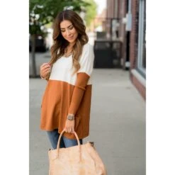 Dual Color Pocket Pullover -Women's Clothing Store BB 5022 db6981c9 dc91 49f6 8f75 5ecd86ddbdf3