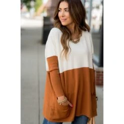 Dual Color Pocket Pullover -Women's Clothing Store BB 5031 5c3e088b 949d 4287 a19d 51b3b6fa66f4