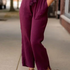 Gauze Tassel Accented Pants -Women's Clothing Store BB 5049 340aa732 2b29 4895 82cd 70482d4ff50b 918038