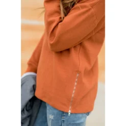 Essential Side Zip Crewneck -Women's Clothing Store BB 5050 f925415c c6f2 4330 999e 42d5c0244f55