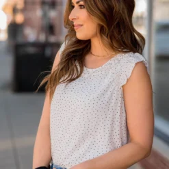 Dottie Ruffle Trim Tank -Women's Clothing Store BB 5073 d7cf6683 d9f3 4791 a95f 23993b58cf5d 674945