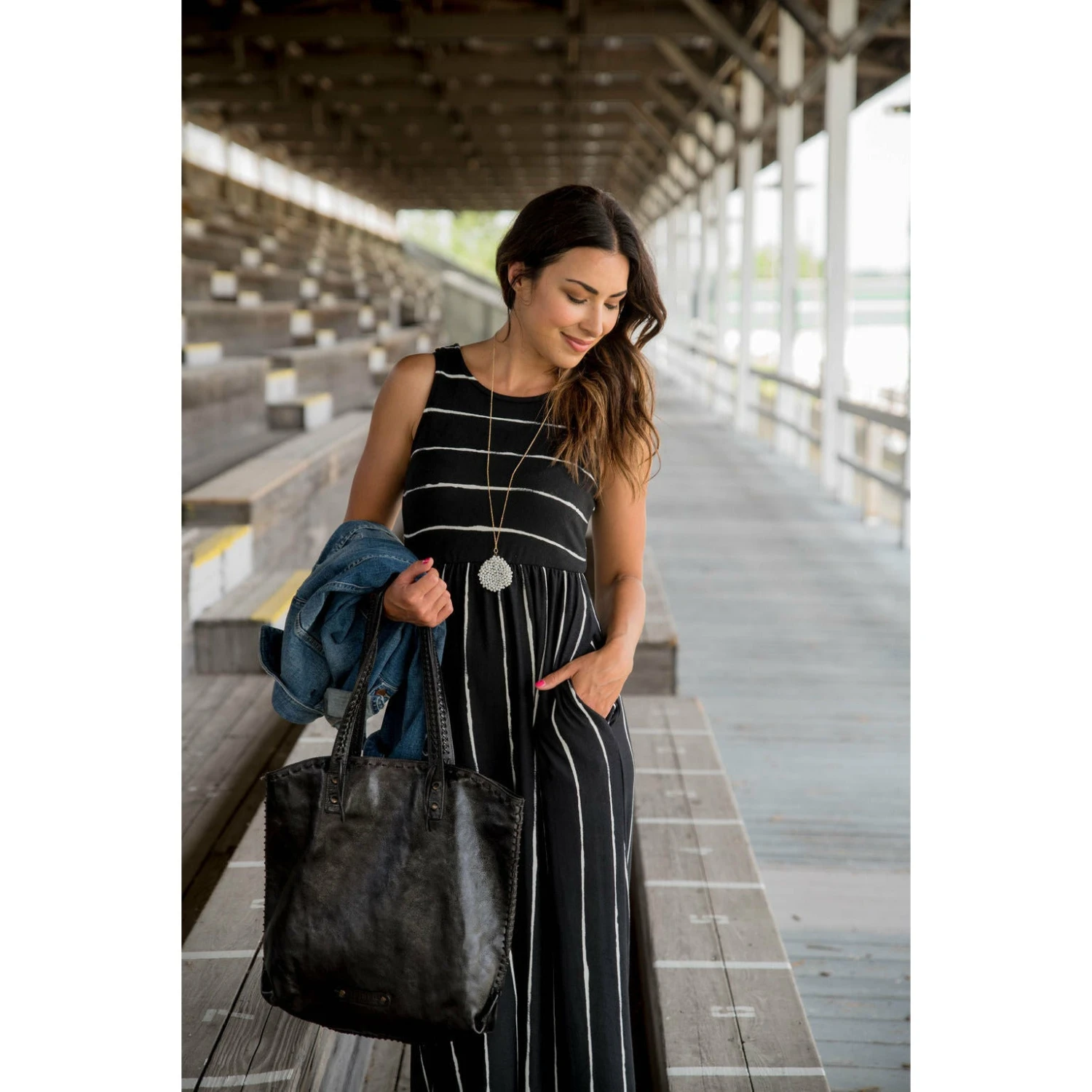 Painted Striped Maxi Dress 7 Painted Striped Maxi Dress - Image 7