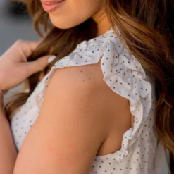 Dottie Ruffle Trim Tank -Women's Clothing Store BB 5083 eb480e9f 7261 469b acd3 bd4c1d97d110 289737