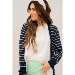 Triple Striped Pocket Tunic Cardigan 21 Triple Striped Pocket Tunic Cardigan -Women's Clothing Store BB 5106 2fed164d bebe 4501 9723 d13040d948c2