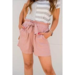 Tie Top Paper Bag Shorts -Women's Clothing Store BB 5121 c2c889ca 09f7 4fc9 8c37 e8f1e34be6b6