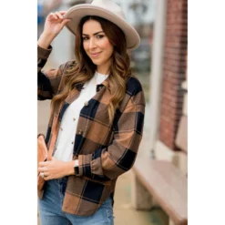 Brilliantly Beautiful Plaid Shacket -Women's Clothing Store BB 5129 3b9d997f ffe3 4bc7 9f03 afaf4c487205