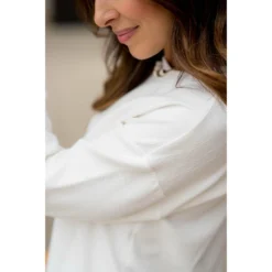 Essential Side Zip Crewneck -Women's Clothing Store BB 5138 f859b92b a7c4 4256 887b 19483737cf9c