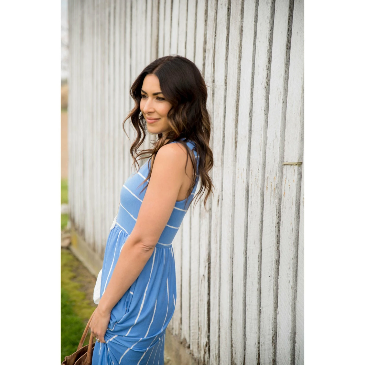 Painted Striped Maxi Dress 4 Painted Striped Maxi Dress - Image 4