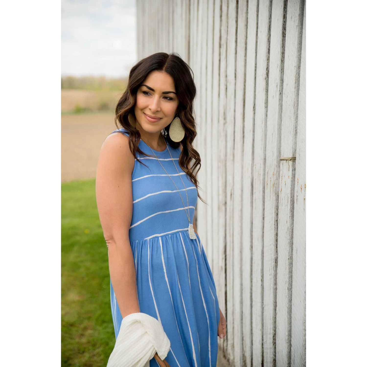 Painted Striped Maxi Dress 6 Painted Striped Maxi Dress - Image 6