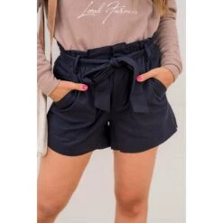 Tie Top Paper Bag Shorts -Women's Clothing Store BB 5215 c5c57065 c8d7 442f a586 d694d7c6f28c