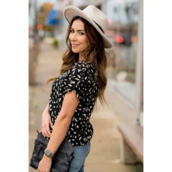 Brush Stroked Dressy Blouse -Women's Clothing Store BB 5225 85c17e4d 2235 4a99 9f6b f818abcd723a