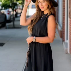 Dressy Cinched Ruffle Tank Dress -Women's Clothing Store BB 5232 166401 4a3040f5 c97f 4c8c 8b54 88e3515c412d