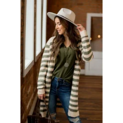 Every Day Loose Knit Striped Cardigan -Women's Clothing Store BB 5251 95e69297 7bd6 45d9 9c0e ba9d3195787f