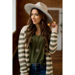 Every Day Loose Knit Striped Cardigan -Women's Clothing Store BB 5255 3afd0342 a3e0 4150 aeca a6bb89ab7162