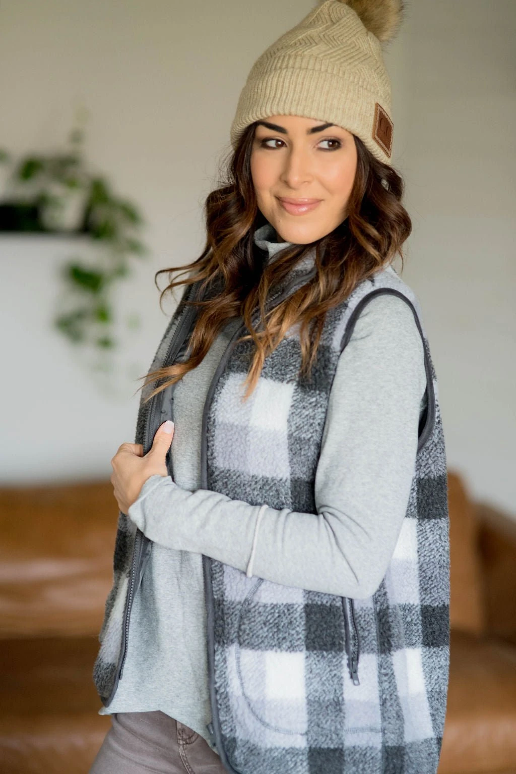 Buffalo Plaid Sherpa Vest 8 Buffalo Plaid Sherpa Vest - Image 8