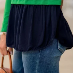 Ruffle Bottom Long Sleeve Tee -Women's Clothing Store BB 5283 a2ad61f5 e6d0 4ab8 82b6 3f627f29680a 135687