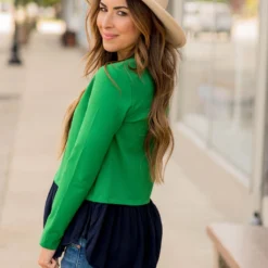 Ruffle Bottom Long Sleeve Tee -Women's Clothing Store BB 5288 db702700 fb98 4727 9867 ebbd87c2607d 237624