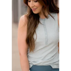 Ribbed Striped Button Accent Tank 31 Ribbed Striped Button Accent Tank -Women's Clothing Store BB 5300 e9436ee9 09aa 4c3f 86ea 1c7444f28df1