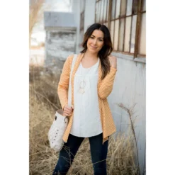 Striped Basic Cardigan 25 Striped Basic Cardigan -Women's Clothing Store BB 5307 14656053 81db 45a6 8662 38ee815a8393