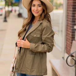 Button Tie Utility Jacket -Women's Clothing Store BB 5310 82dced62 c218 4af7 9943 61dec870c8e3 869692