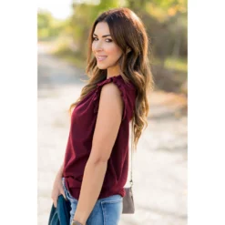 Classic Ruffle Sleeve Tank -Women's Clothing Store BB 5311 b831f55b 1907 44c1 8ad9 b06647734f33