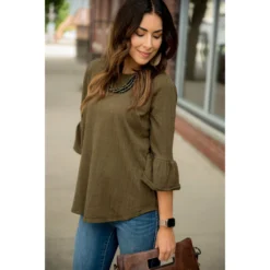 Textured Flutter Blouse -Women's Clothing Store BB 5314 332139cb b602 4c2b a6a9 d022fd484120