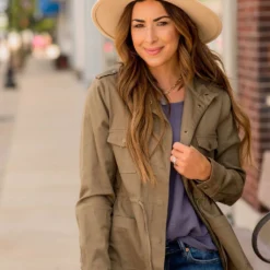 Button Tie Utility Jacket -Women's Clothing Store BB 5314 977915bf a72c 4a84 8f09 e394a4f29e02 481857