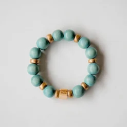 Multi Gold Accented Beaded Bracelet -Women's Clothing Store BB 5320 7f1b208d 7650 4b35 95db 55bd12db9224