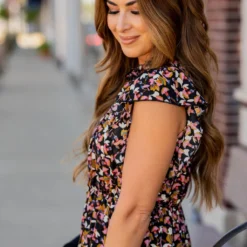 Blossoming Buds Flutter Sleeve Dress -Women's Clothing Store BB 5353 9e0230ef 618e 40d9 a8e8 4d78fbc6cf68 110793