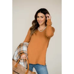 Button Cuff Long Sleeve Tee -Women's Clothing Store BB 5362 022590f0 c118 40e7 8b7d 4f40cc826996