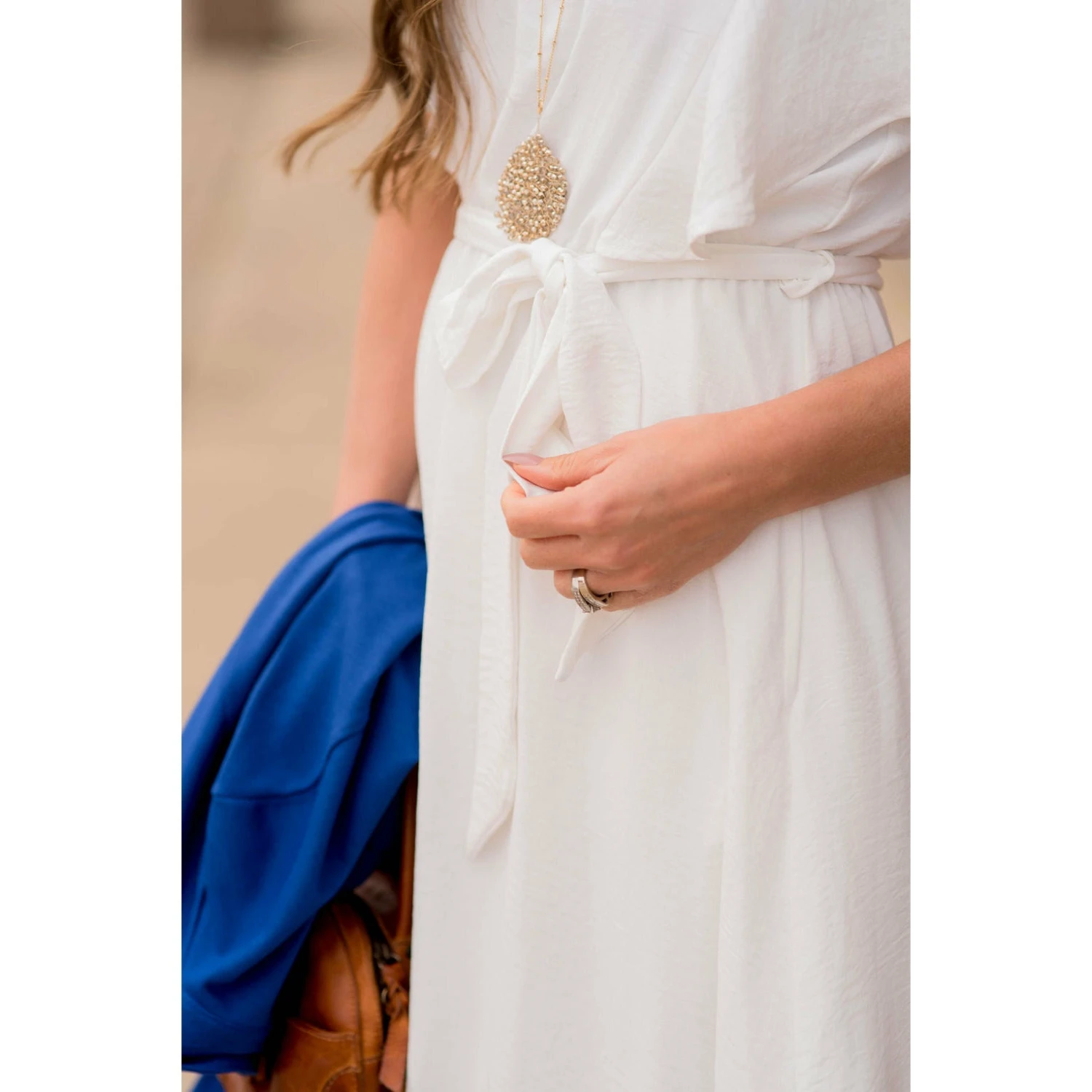 Flutter Sleeve Tie Waist Dress 5 Flutter Sleeve Tie Waist Dress - Image 5