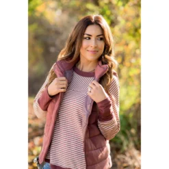 Two Directional Stripe Solid Trim Tee -Women's Clothing Store BB 5377 3648685e b865 45bf b5e4 4a85716c78a7