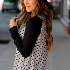 Polka Dot Baseball Tee 19 Polka Dot Baseball Tee -Women's Clothing Store BB 5393 74a860e5 79ad 4f7d a2eb 669319b1609c 716019