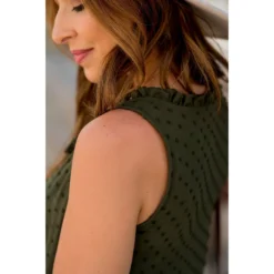 Micro Textured Dot Ruffle Tunic Dress -Women's Clothing Store BB 5393 a7f2a228 dfef 4ed4 94af 2a023b4f30c8