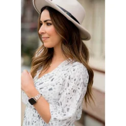 Watercolored Marble Wrapped 3/4 Blouse -Women's Clothing Store BB 5398