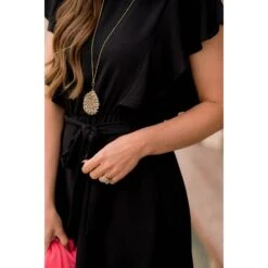 Flutter Sleeve Tie Waist Dress 23 Flutter Sleeve Tie Waist Dress -Women's Clothing Store BB 5406 a778e41e a6df 4665 834a 67c0996e033b