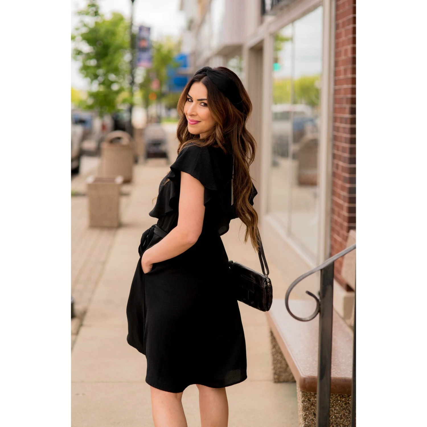 Flutter Sleeve Tie Waist Dress 12 Flutter Sleeve Tie Waist Dress - Image 12