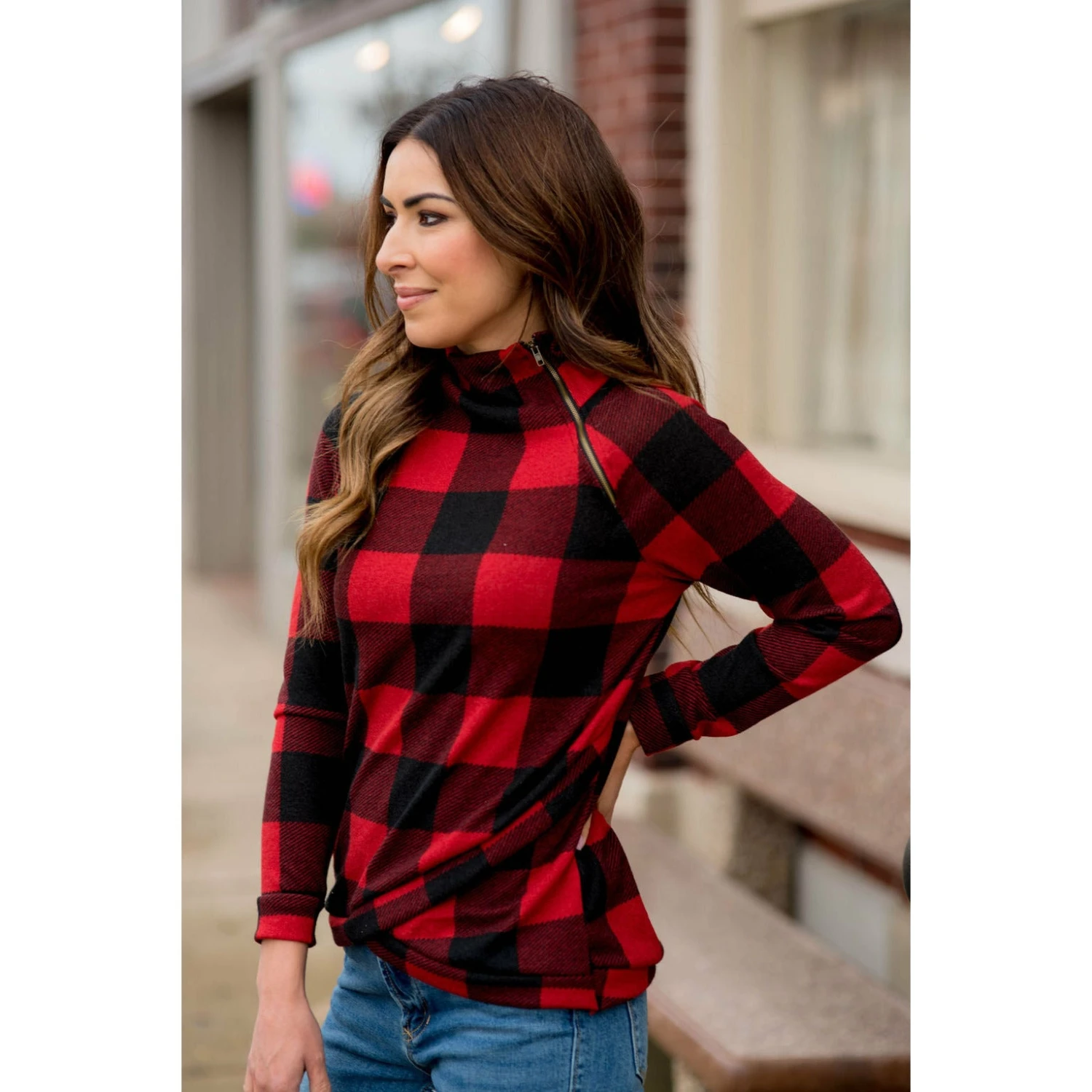 All Wrapped Up Buffalo Plaid Pullover 8 All Wrapped Up Buffalo Plaid Pullover - Image 8