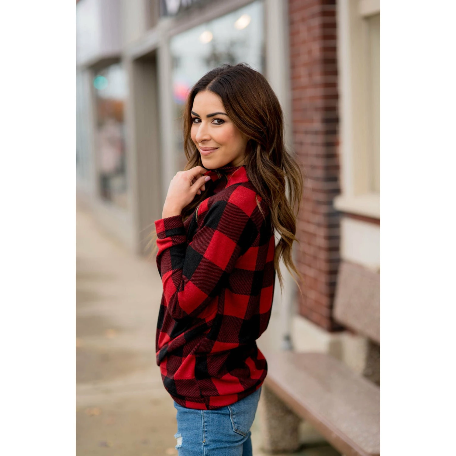 All Wrapped Up Buffalo Plaid Pullover 9 All Wrapped Up Buffalo Plaid Pullover - Image 9