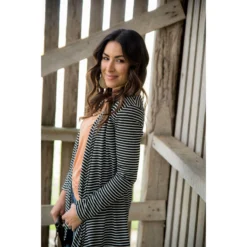 Striped Basic Cardigan 21 Striped Basic Cardigan -Women's Clothing Store BB 5437 1 bbf6358e 1a9c 45bb bdb4 acd3131be42f