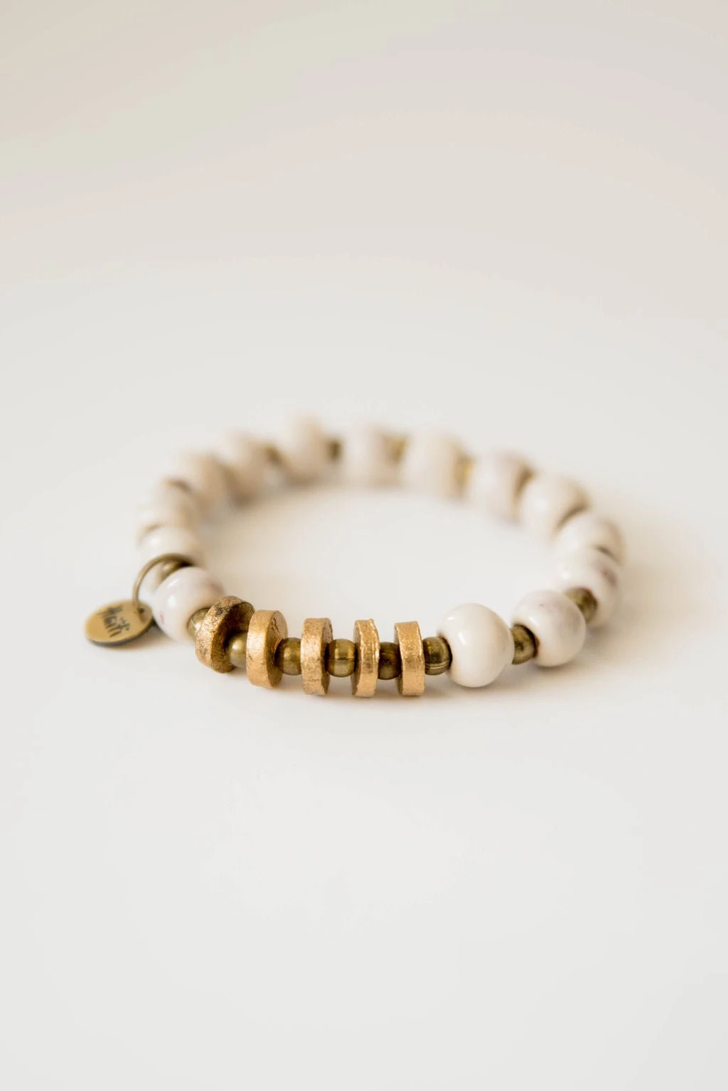 Bel Koz Flat Bead Bracelet 9 Bel Koz Flat Bead Bracelet - Image 9