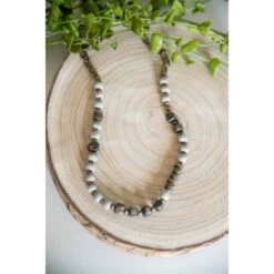 Bel Koz Mixed Charcoal Squared Single Clay Necklace -Women's Clothing Store BB 5454 e85d9c41 c9a2 4750 9620 b3061b33f4f2