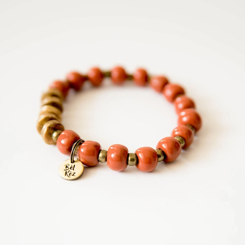 Bel Koz Flat Bead Bracelet 11 Bel Koz Flat Bead Bracelet - Image 11