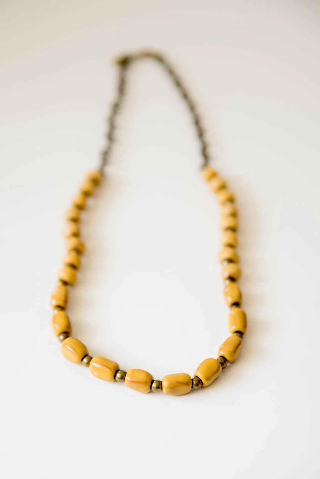 Bel Koz Long Mixed Single Strand Clay Bead Necklace 1 Bel Koz Long Mixed Single Strand Clay Bead Necklace