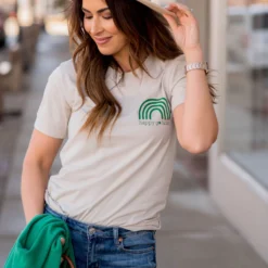 Happy Go Lucky Graphic Tee -Women's Clothing Store BB 5472