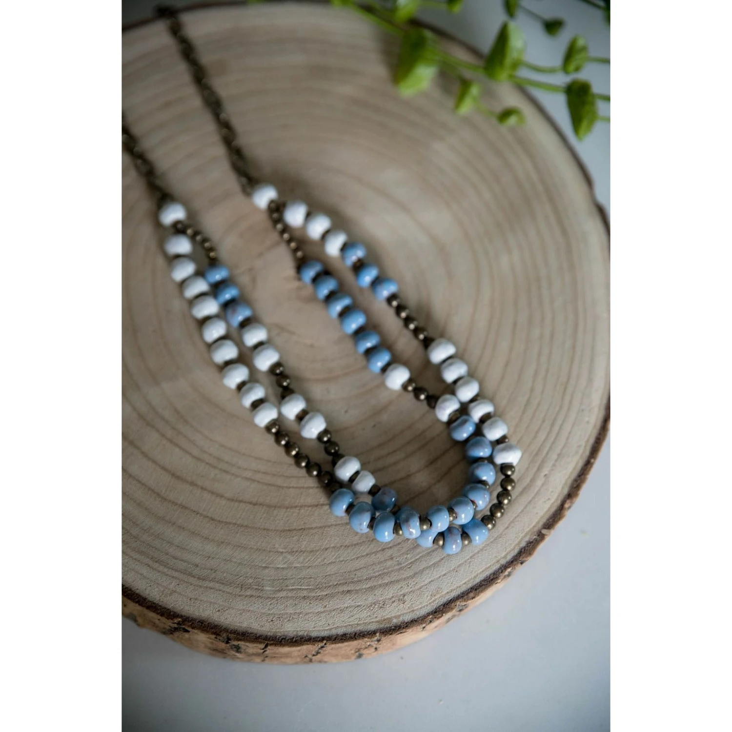 Bel Koz Double Clay Necklace 6 Bel Koz Double Clay Necklace - Image 6