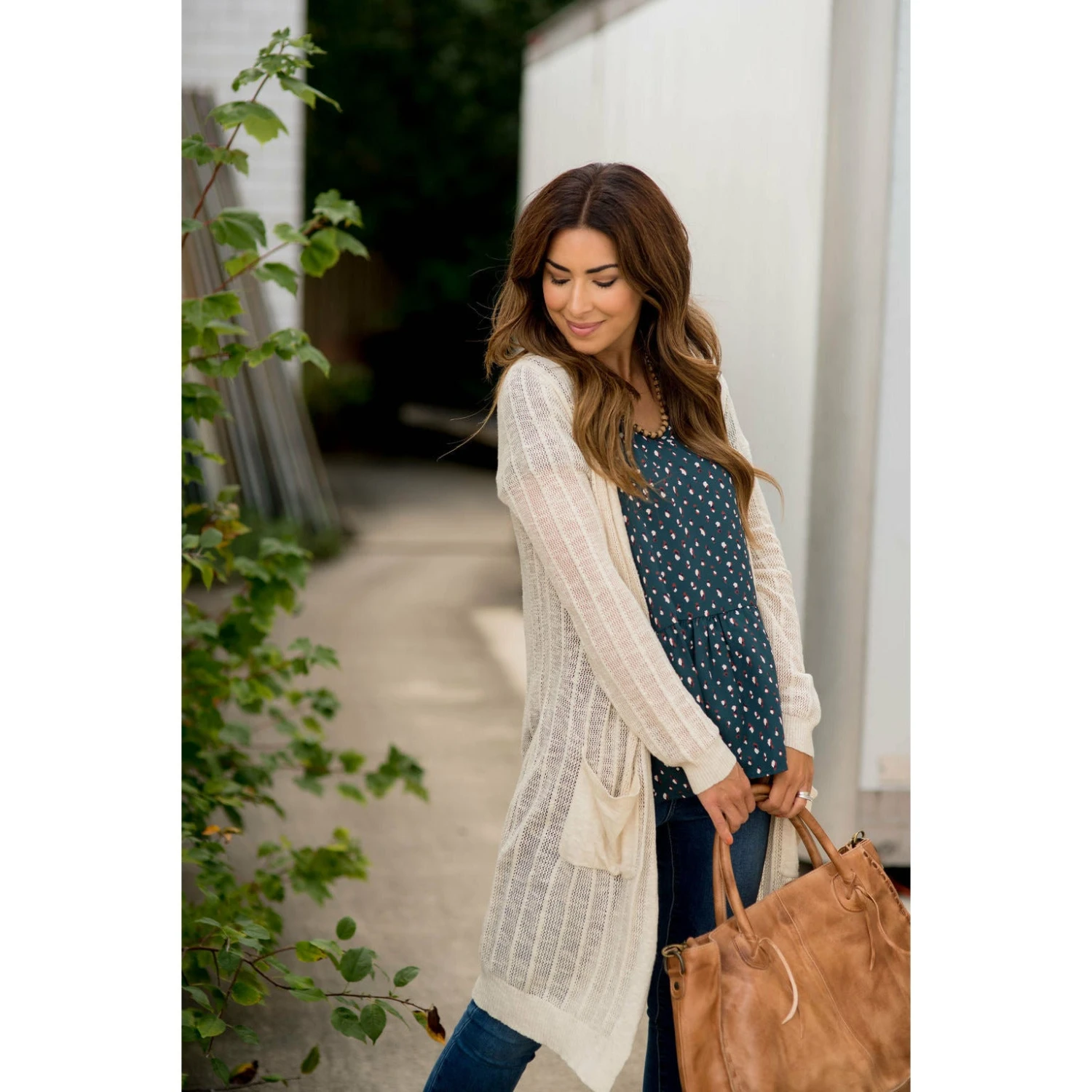 Vertical Striped Tissue Tunic Cardigan 10 Vertical Striped Tissue Tunic Cardigan - Image 10