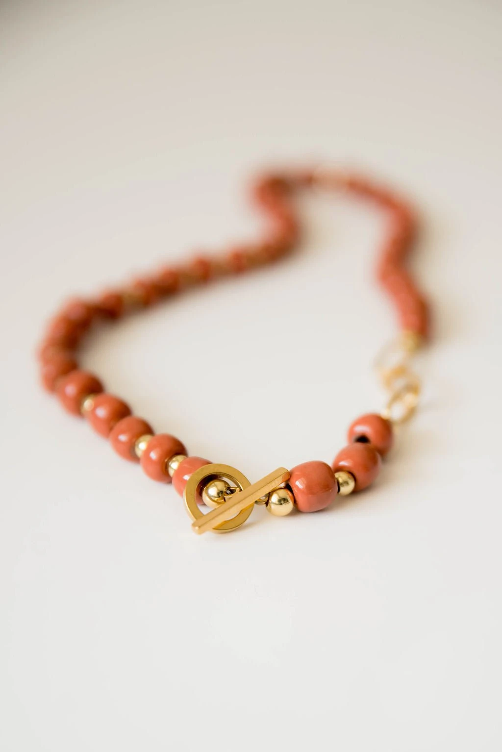 Bel Koz Single Strand Toggle Clay Necklace 3 Bel Koz Single Strand Toggle Clay Necklace - Image 3